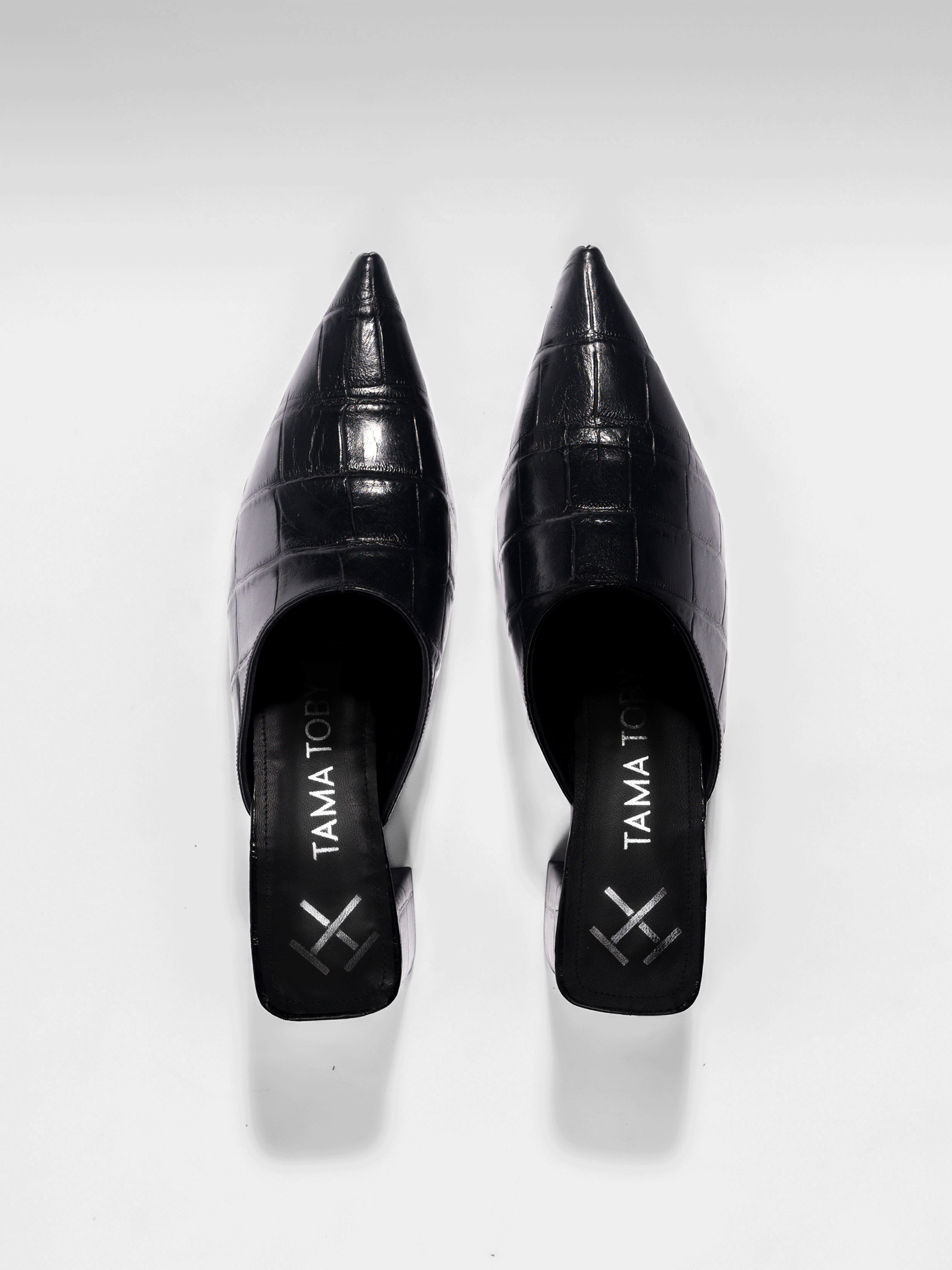 Leather Pointed Block Heel Mule — Tama Toby – TAMA TOBY | Official Leather Pointed Block Heel Mule — Tama Toby – TAMA TOBY | Official