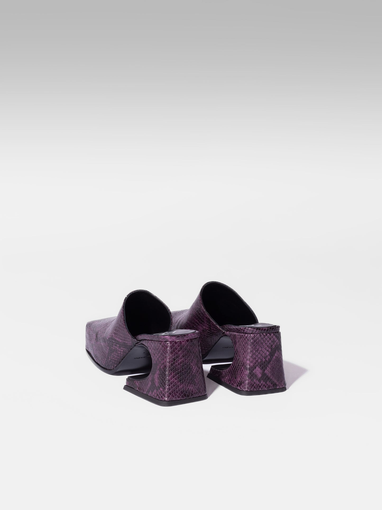 Dark Purple Snake Mule
