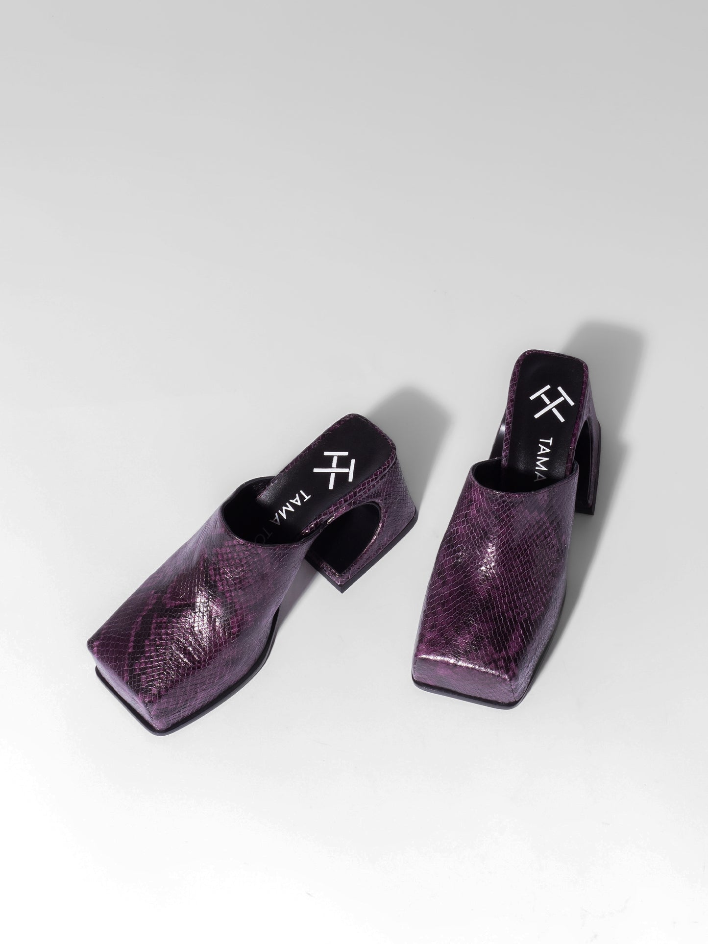 Dark Purple Snake Mule