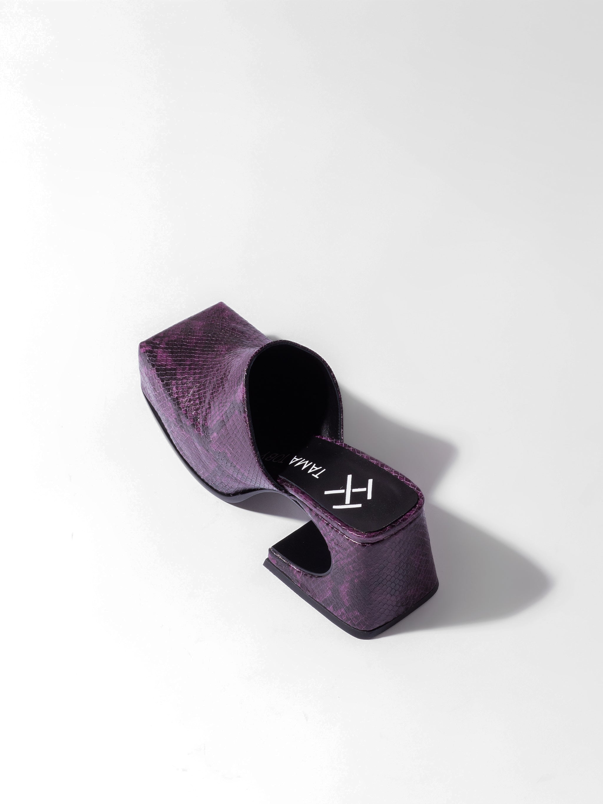 Dark Purple Snake Mule