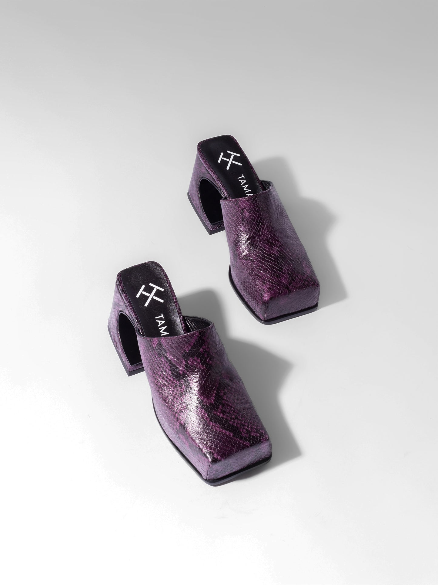 Dark Purple Snake Mule