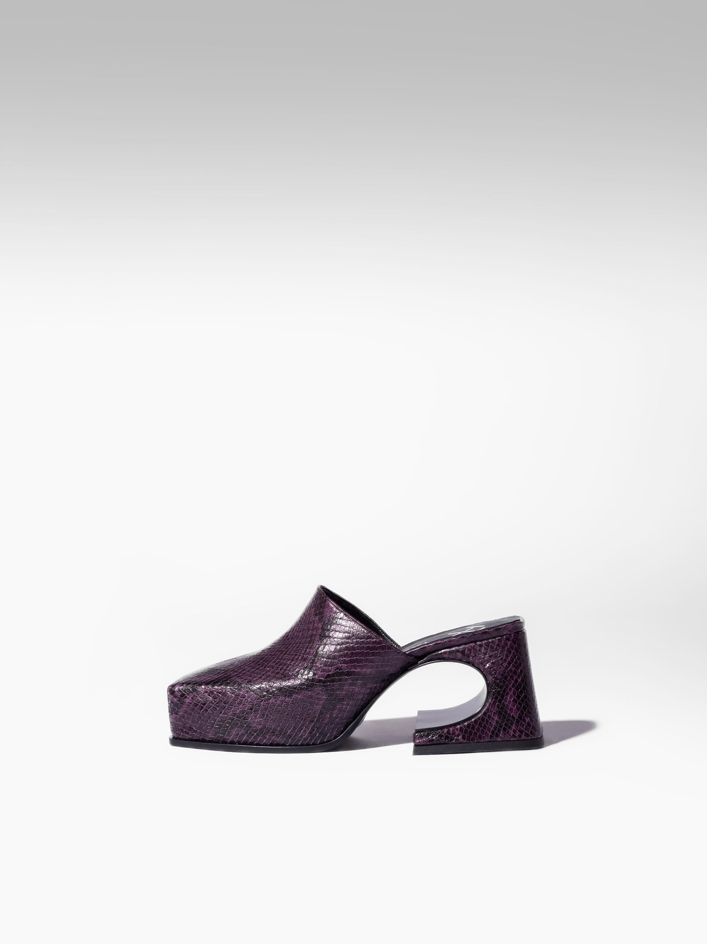 Dark Purple Snake Mule