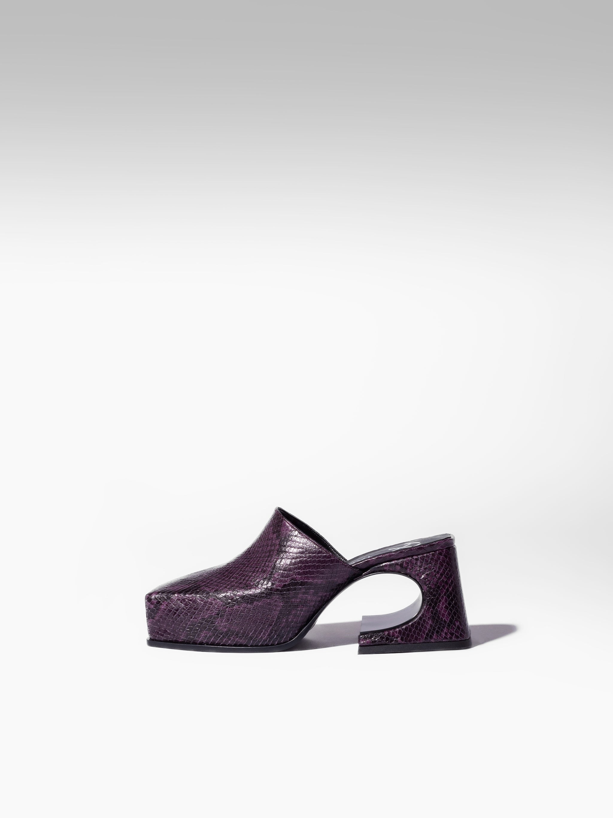 Dark Purple Snake Mule