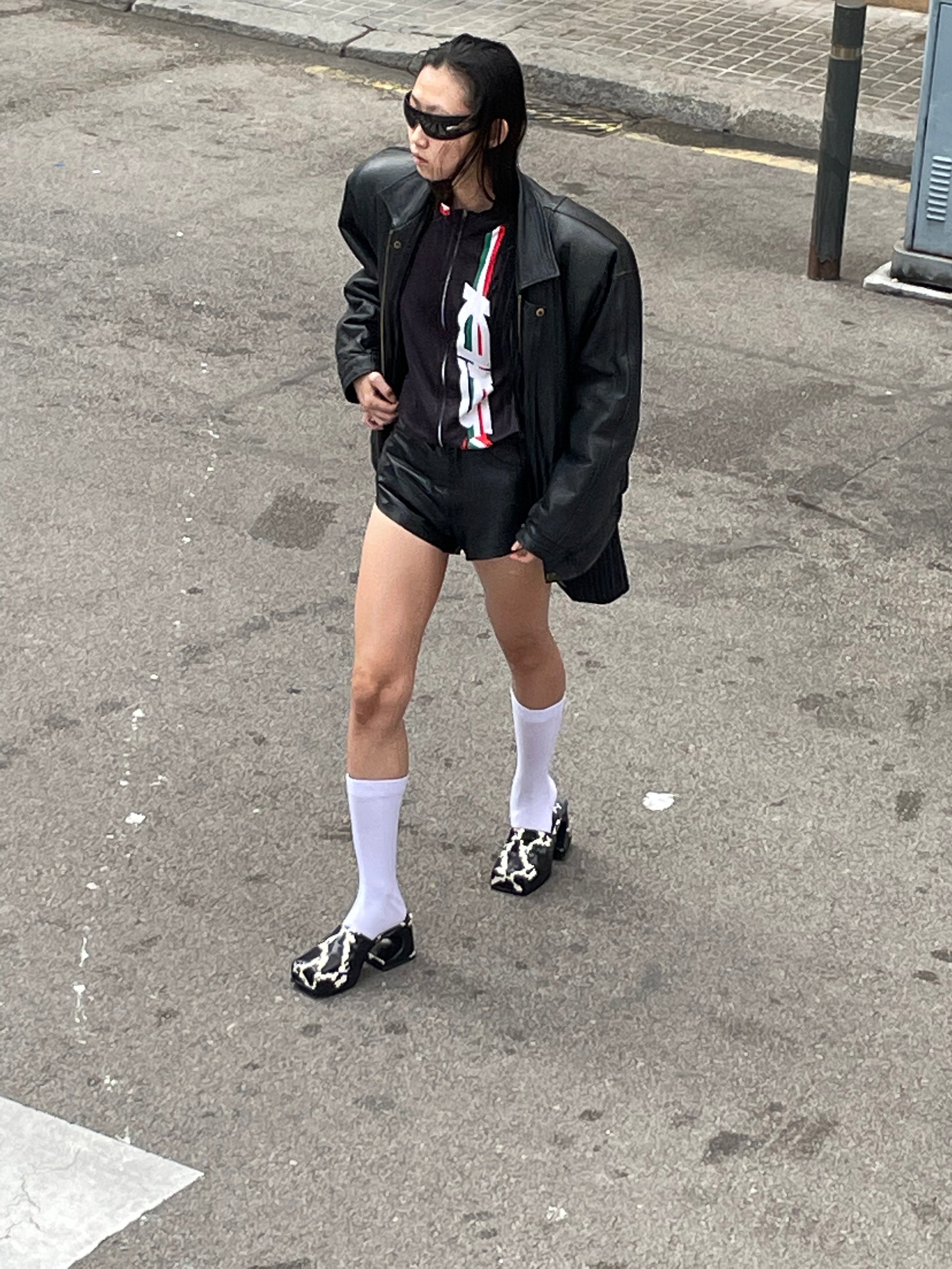 Black Snow sassy Mule