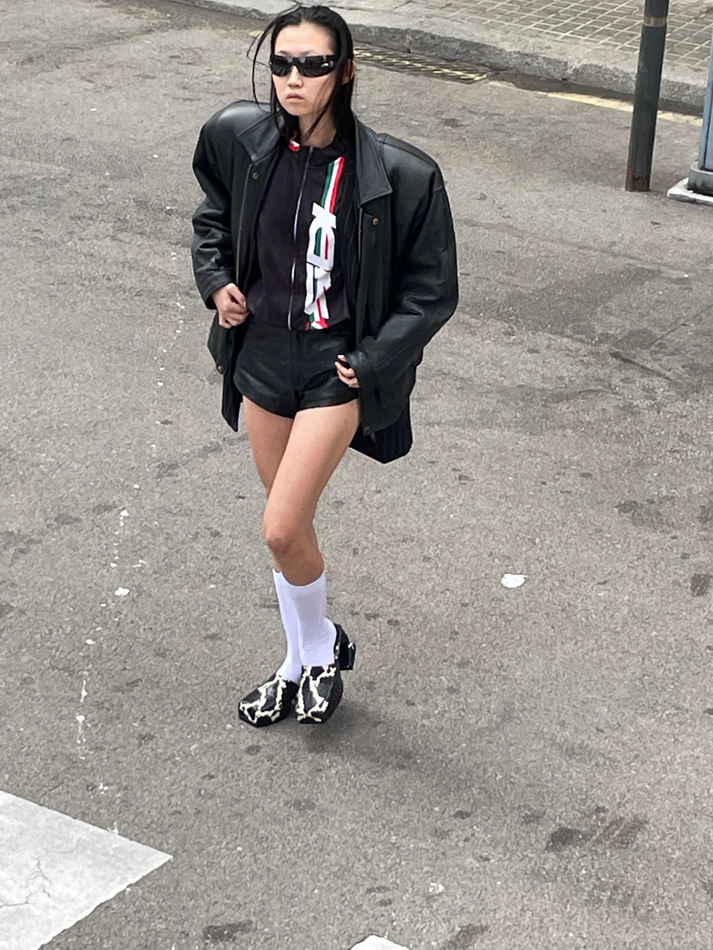 Black Snow sassy Mule