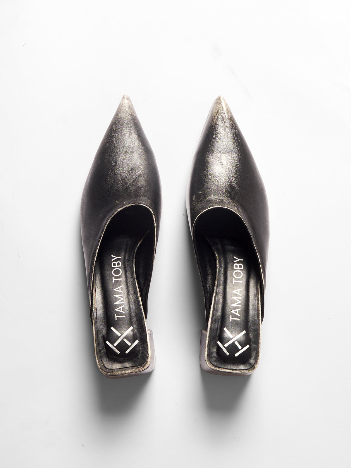 Washed Black RIRI Mule