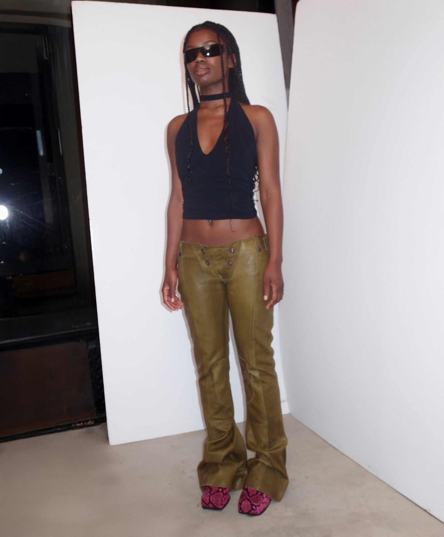 Neon Pink Sassy Mule