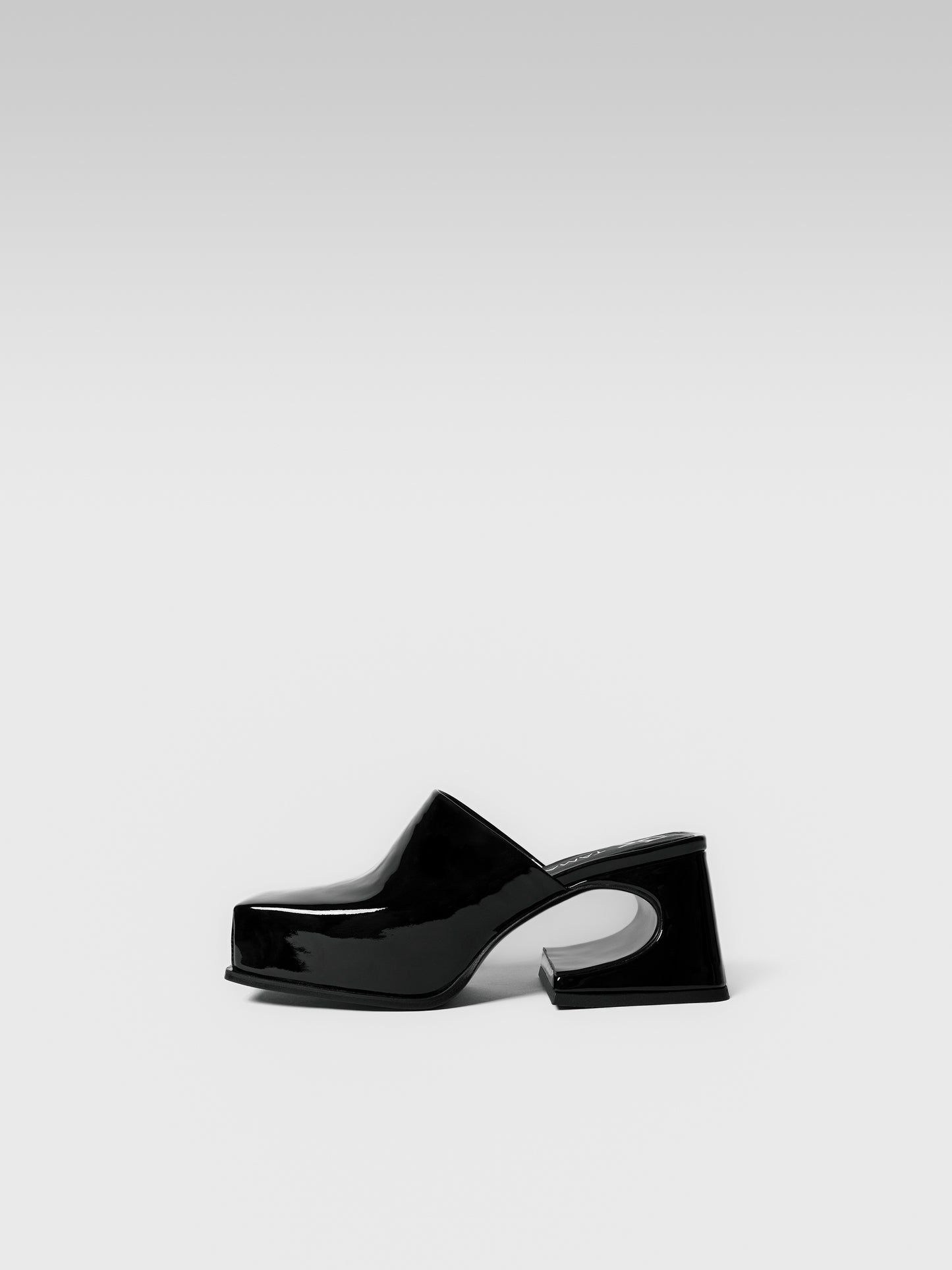 Black Patent Sassy Mule