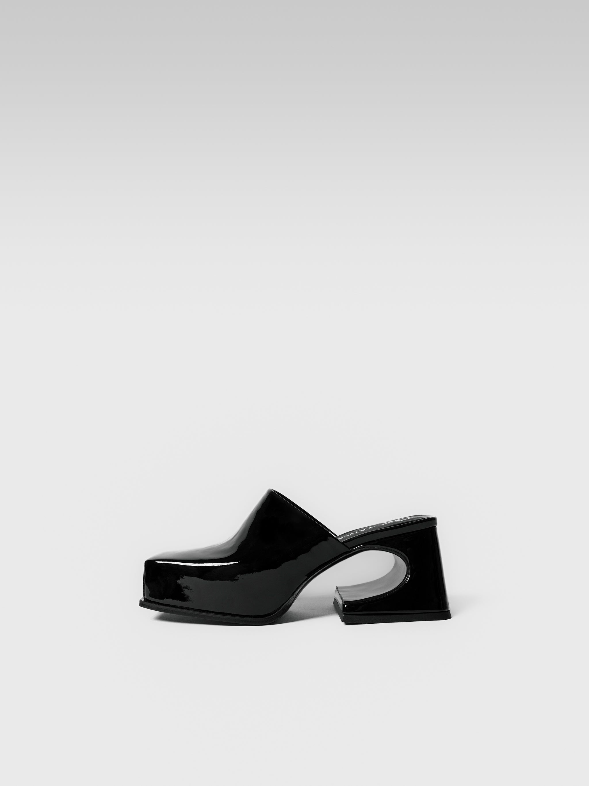 Black Patent Sassy Mule