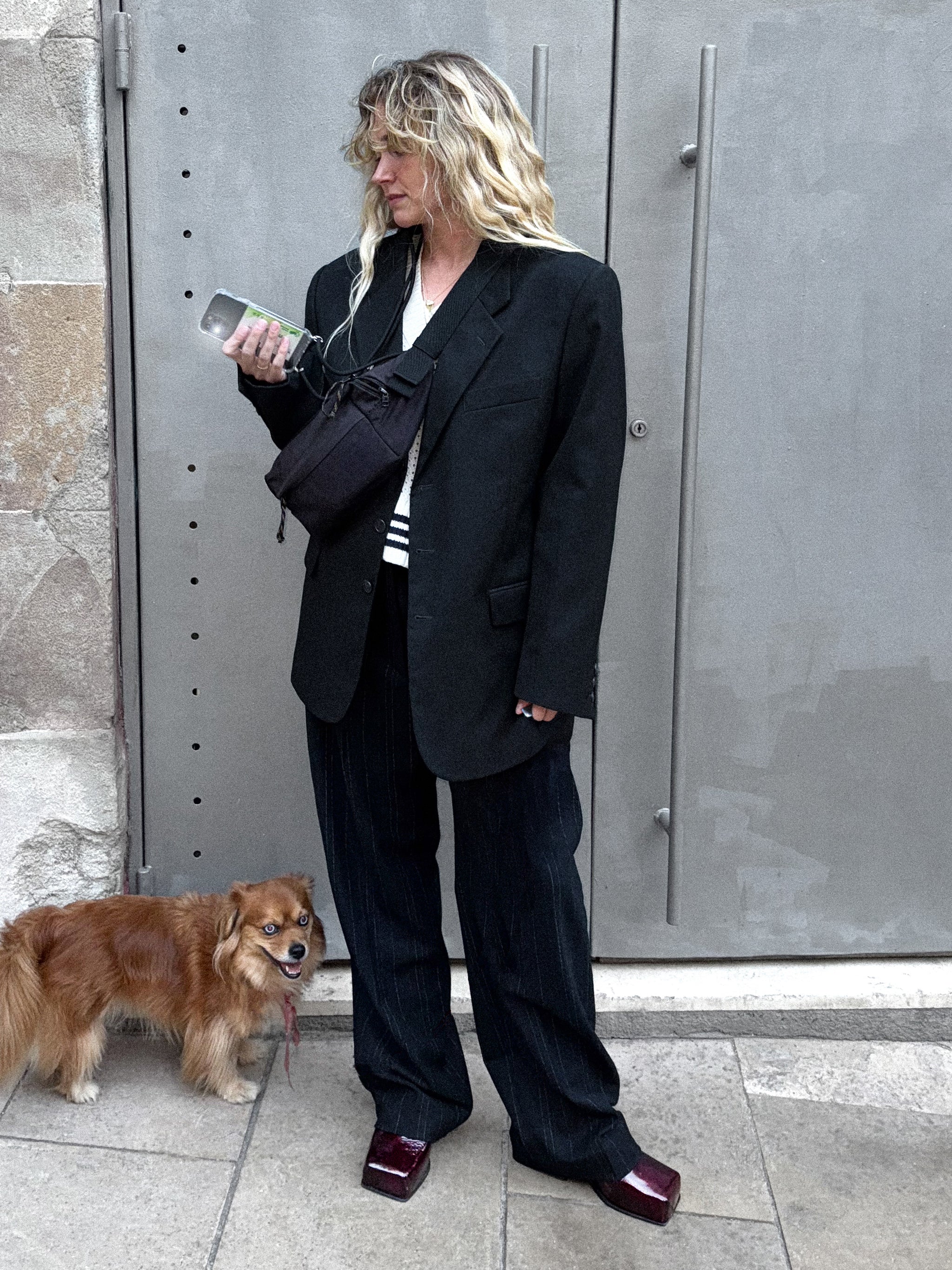 PATENT BURGUNDY SASSY MULE