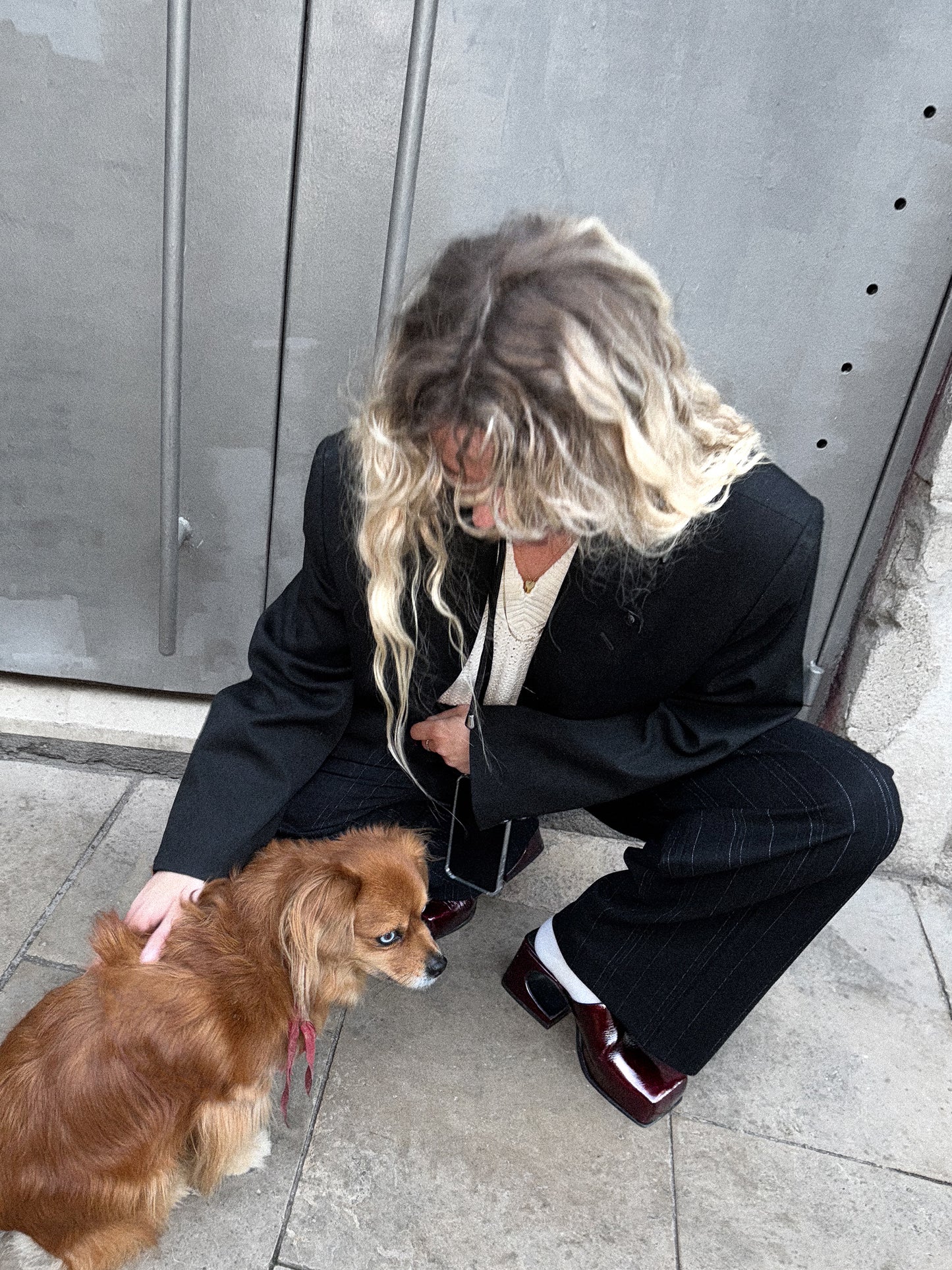 PATENT BURGUNDY SASSY MULE