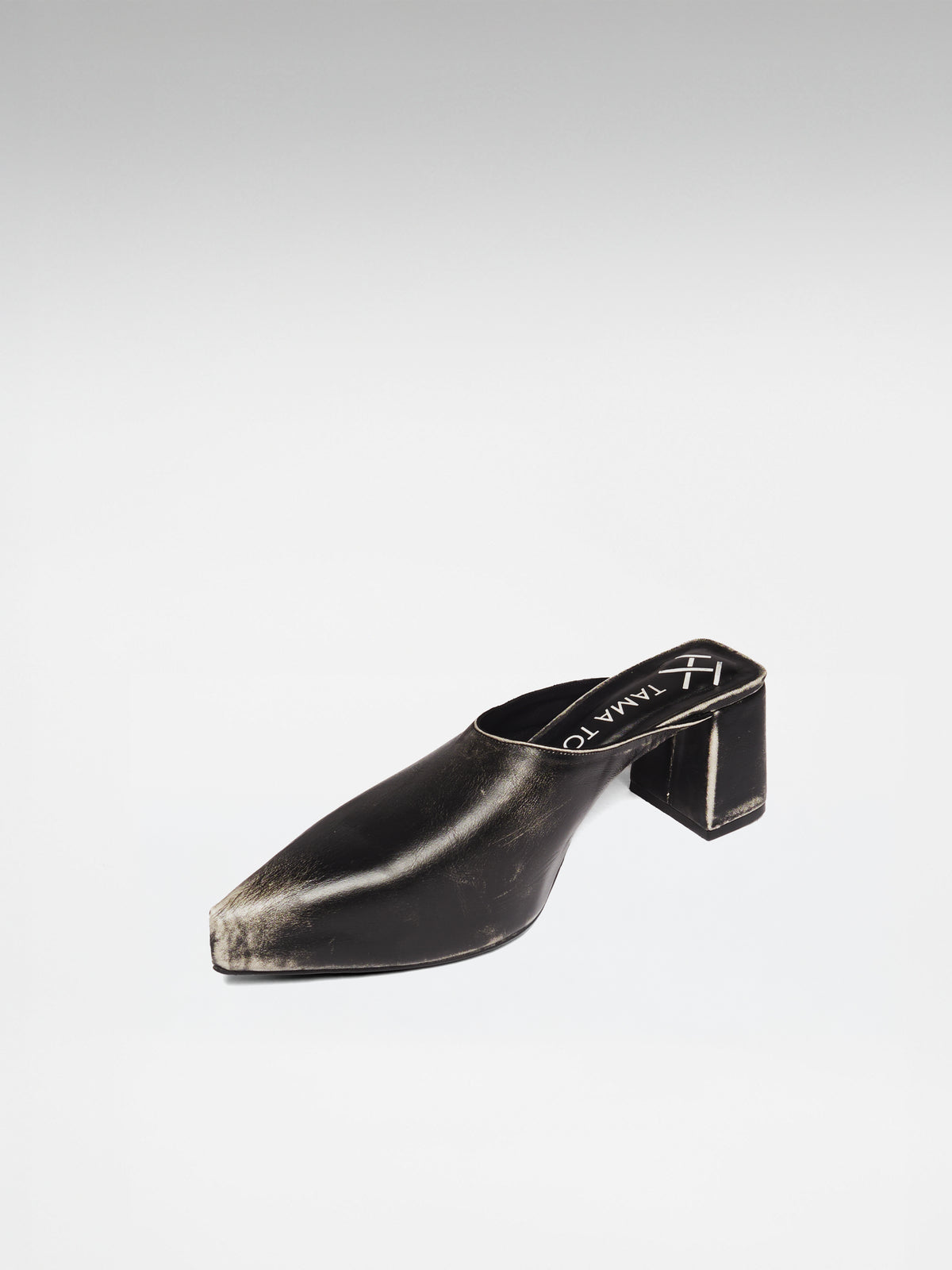 Washed Black RIRI Mule