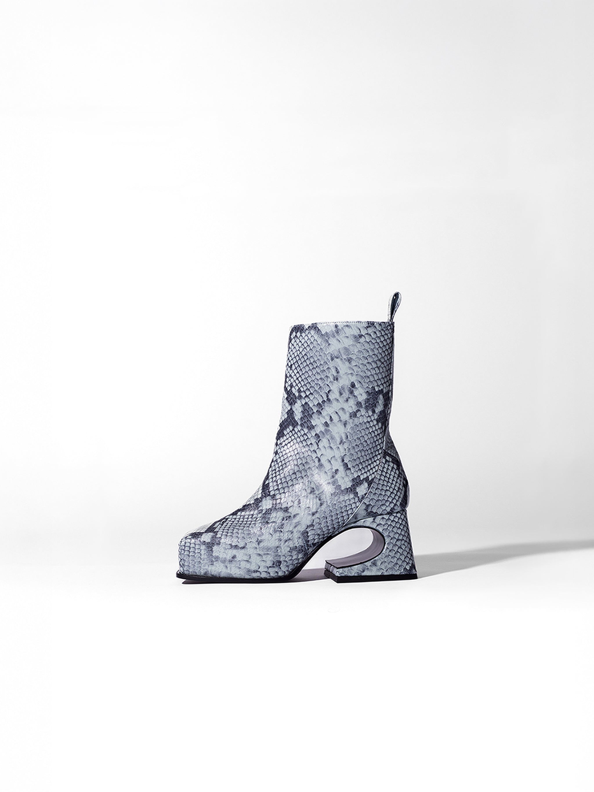 DENIM SNAKE ROXY BOOTS