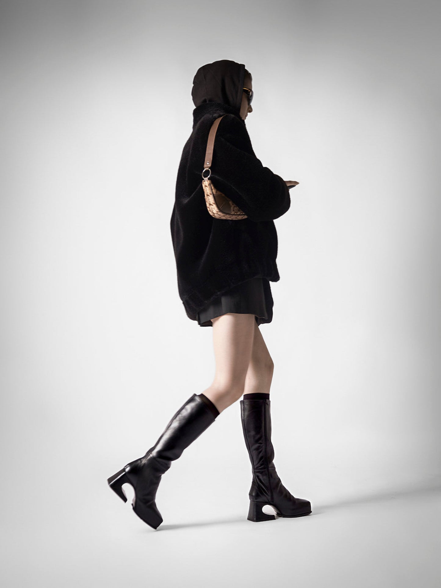 Caviar Black Roxy Boy Boots